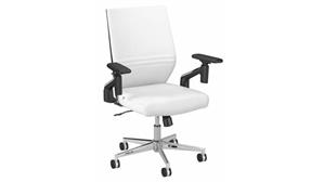 Office Chairs Bush Furnishings Mid Back Leather Office Chair