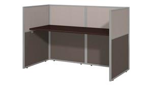 Workstations & Cubicles Bush Furnishings 60in W Cubicle Desk Workstation with 45in H Closed Panels