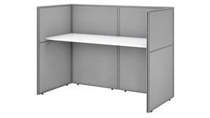 Workstations & Cubicles Bush Furnishings 60in W Cubicle Desk Workstation with 45in H Closed Panels