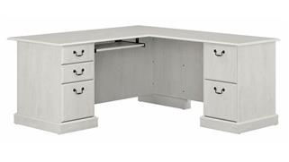 L Shaped Desks Bush Furnishings 66in L-Shaped Executive Desk