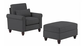 Accent Chairs Bush Furnishings Accent Chair with Ottoman Set