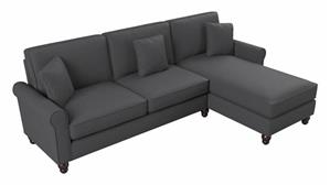 Sectional Sofas Bush Furnishings 102in W Sectional Couch with Reversible Chaise Lounge