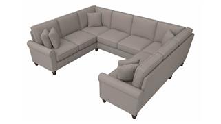 Sectional Sofas Bush Furnishings 113in W U-Shaped Sectional Couch