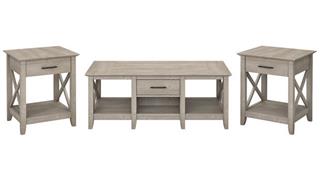 Coffee Tables Bush Furnishings Coffee Table with Set of 2 End Tables