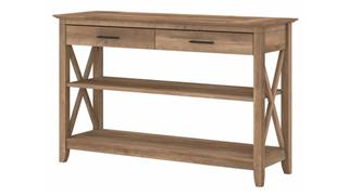 Console Tables Bush Furnishings Console Table with Drawers and Shelves