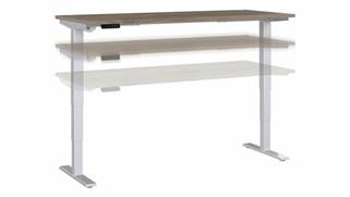 Adjustable Height Desks & Tables Bush Furnishings 6ft W x 30in D Height Adjustable Standing Desk