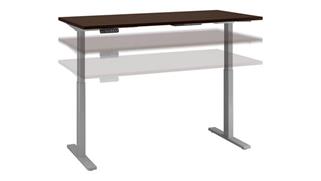 Adjustable Height Desks & Tables Bush Furnishings 60in W x 30in D Height Adjustable Standing Desk