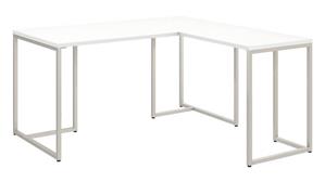 L Shaped Desks Bush Furnishings 60in W L-Shaped Desk with 30in W Return