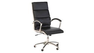 Office Chairs Bush Furnishings High Back Leather Executive Chair