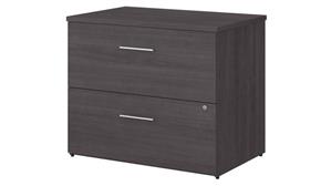 File Cabinets Lateral Bush Furnishings 36in W 2 Drawer Lateral File Cabinet - Assembled