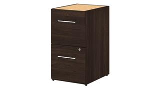 File Cabinets Vertical Bush Furnishings 16in W 2 Drawer File Cabinet - Assembled