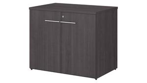 Storage Cabinets Bush Furnishings 36in W Storage Cabinet with Doors - Assembled