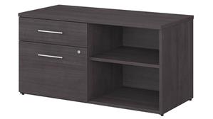 Storage Cabinets Bush Furnishings Low Storage Cabinet with Drawers and Shelves