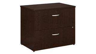 File Cabinets Lateral Bush Furnishings 2 Drawer Lateral File Cabinet -Assembled