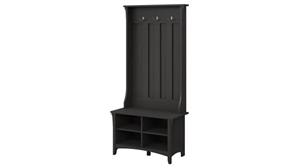 File Cabinets Lateral Bush Furnishings Hall Tree with Storage Bench