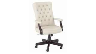 Office Chairs Bush Furnishings High Back Tufted Office Chair with Arms