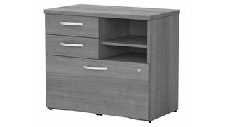 File Cabinets Lateral Bush Furnishings Office Storage Cabinet with Lateral File, Drawers and Shelves - Assembled