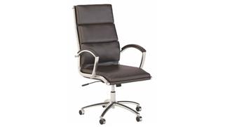 Office Chairs Bush Furnishings High Back Leather Executive Office Chair