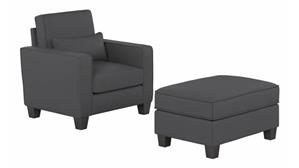 Accent Chairs Bush Furnishings Accent Chair with Ottoman Set