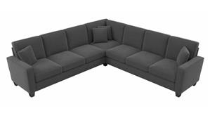 Sectional Sofas Bush Furnishings 111in W L-Shaped Sectional Couch