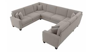 Sectional Sofas Bush Furnishings 125in W U-Shaped Sectional Couch