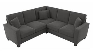 Sectional Sofas Bush Furnishings 87in W L-Shaped Sectional Couch