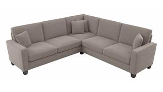 Sectional Sofas Bush Furnishings 99in W L-Shaped Sectional Couch