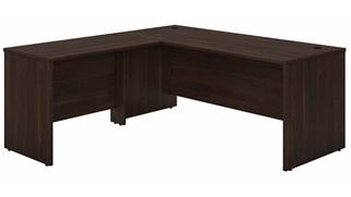 L Shaped Desks Bush Furnishings 72in W x 30in D L-Shaped Desk with 42in W Return