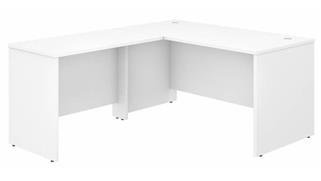 L Shaped Desks Bush Furnishings 60in W x 30in D L-Shaped Desk with 42in W Return