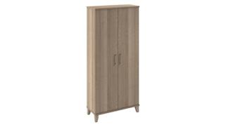 Storage Cabinets Bush Furnishings Tall Storage Cabinet with Doors and Shelves
