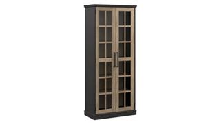 Curio Cabinets Bush Furnishings Curio Cabinet with Glass Doors