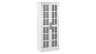 Curio Cabinets Bush Furnishings Curio Cabinet with Glass Doors