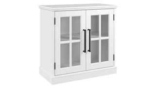 Storage Cabinets Bush Furnishings 32in W Storage Cabinet with Glass Doors