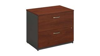 File Cabinets Lateral Bush Furnishings 2 Drawer Lateral File - Fully Assembled