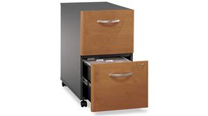 Mobile File Cabinets Bush Furnishings 2 Drawer Mobile Vertical File - Fully Assembled