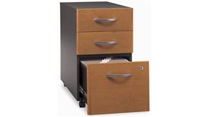 Mobile File Cabinets Bush Furnishings 3 Drawer Mobile Vertical File - Fully Assembled