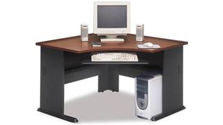 Corner Desks Bush Furnishings Modular Corner Desk with Keyboard Tray