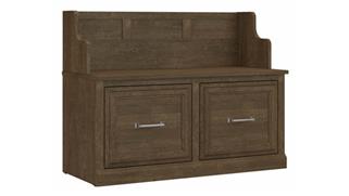 Benches Bush Furnishings 40in W Entryway Bench with Doors