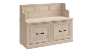 Benches Bush Furnishings 40in W Entryway Bench with Doors
