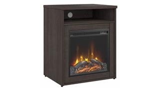 Electric Fireplaces Bush 24in W Electric Fireplace with Shelf