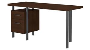 Writing Desks Bush 60in W Writing Desk with Drawers