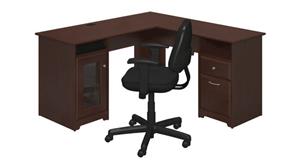 L Shaped Desks Bush L Shaped Desk and Office Chair