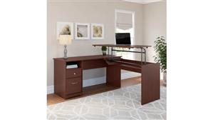 Adjustable Height Desks & Tables Bush 60" W 3 Position L Shaped Sit to Stand Desk