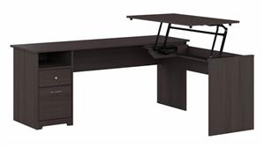 Adjustable Height Desks & Tables Bush 72" W 3 Position L-Shaped Sit to Stand Desk