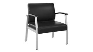 Side & Guest Chairs Bush Bariatric Waiting Room Guest Chair with Arms