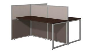 Workstations & Cubicles Bush 60" W 2 Person Straight Desk Open Office with 45"H Panels
