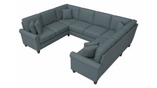 Sectional Sofas Bush 113in W U-Shaped Sectional Couch