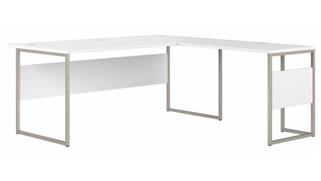 L Shaped Desks Bush 72in W x 78in D L-Shaped Table Desk with Metal Legs