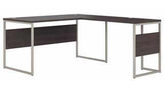 L Shaped Desks Bush 60in W x 72in D L-Shaped Table Desk with Metal Legs