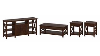 Coffee Tables Bush Tall TV Stand with Lift Top Coffee Table Desk and End Tables